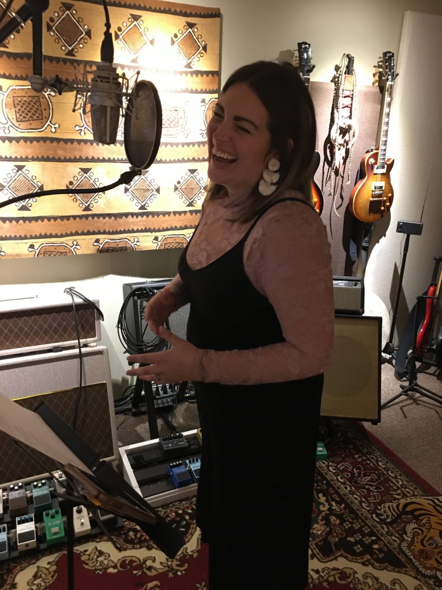 Eternity Maria Dunlap at The GeniusLab Studio singing Eternity