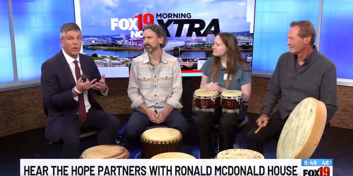CJ on Set with Fox 19 Cincinnati